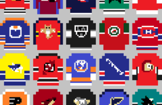 Les chandails de la NHL en version 8-bit